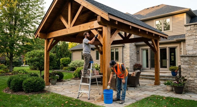 Pergola Sealing in Tacoma, WA