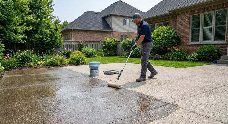 Porch Concrete Sealing in Bellevue, WA
